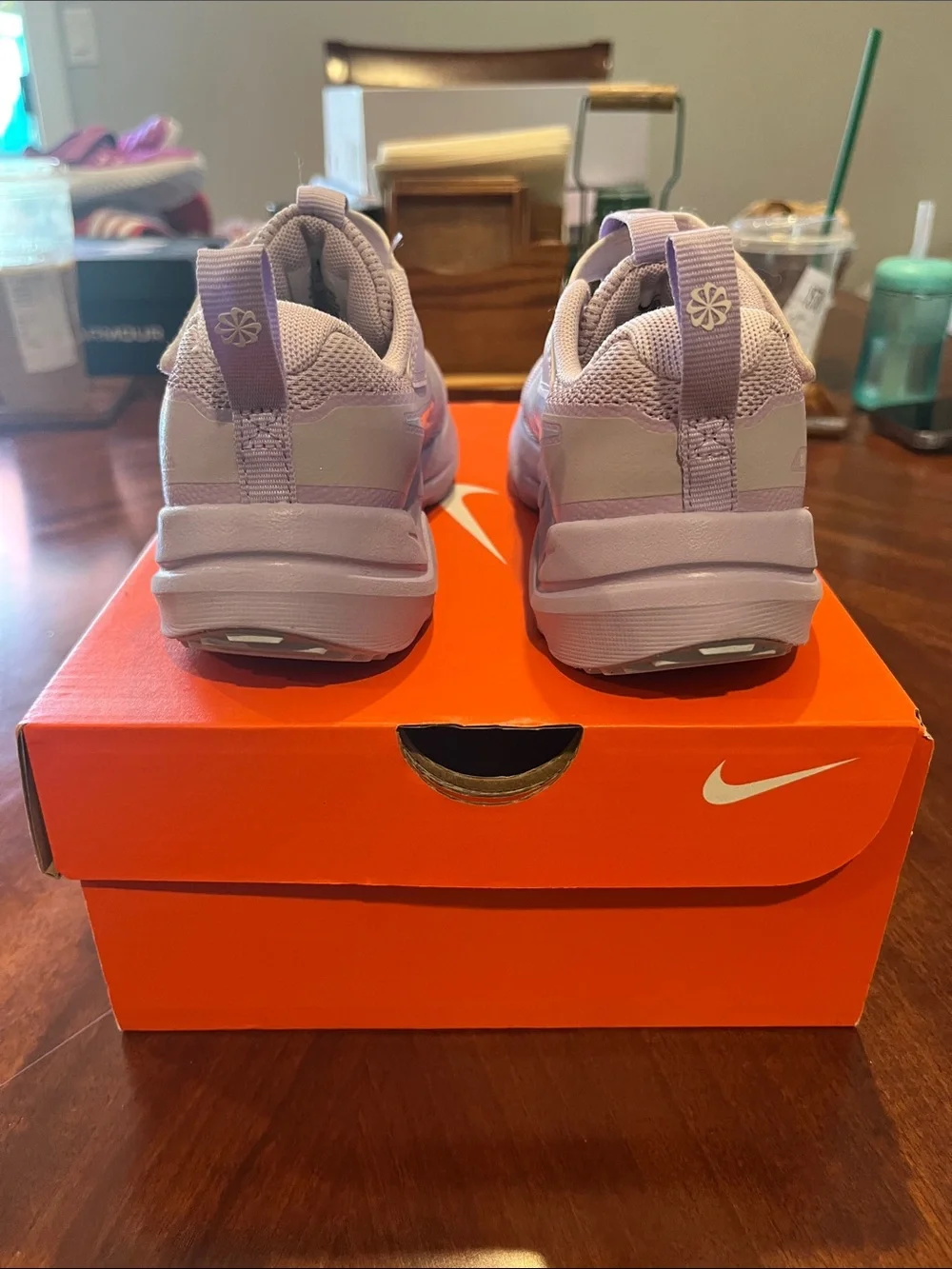 Nike Kids Lavender Velcro Athletic Sneakers